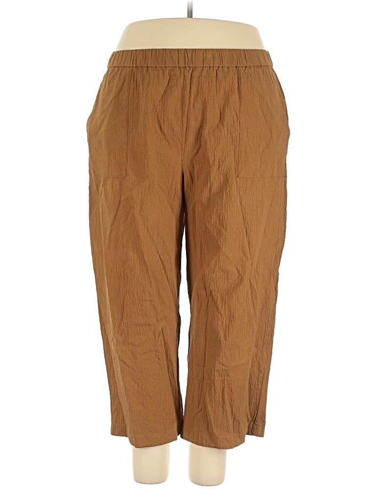 Pre-owned Eileen Fisher Casual Pants In Brown