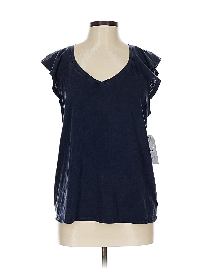 Time And Tru Sleeveless T-shirt In Blue