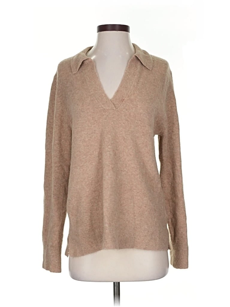 Pre-owned J.crew Factory Store Pullover Sweater In Brown