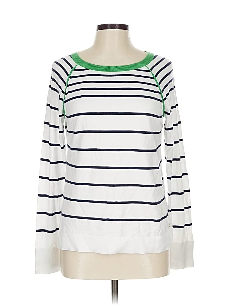 Pre-owned Nautica Long Sleeve T-shirt In White