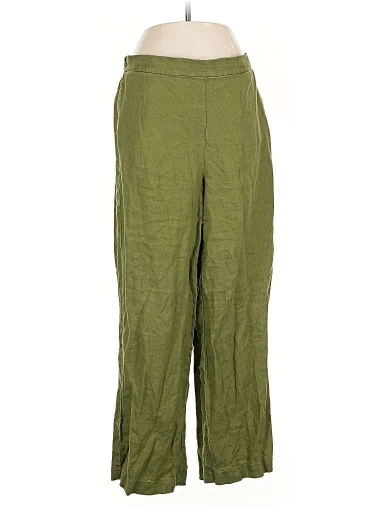 Pre-owned Boden Linen Pants In Green