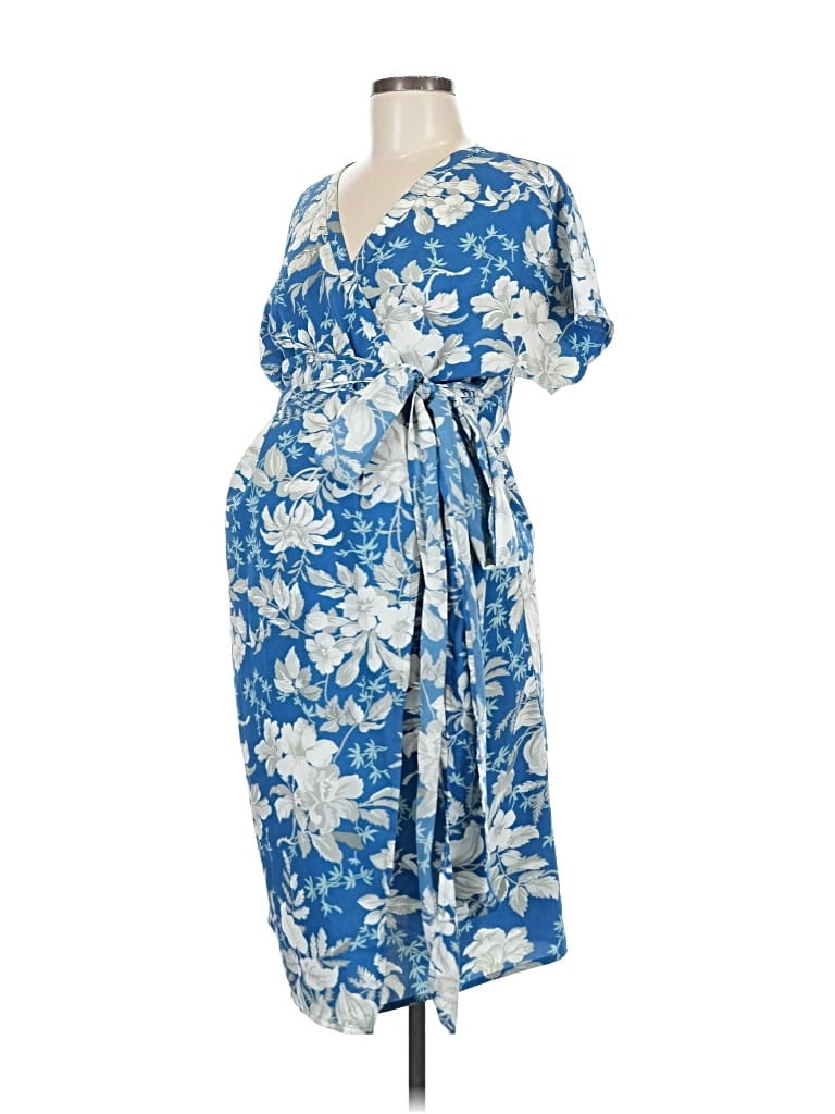 Pre-owned Asos Design Casual Dress In Blue