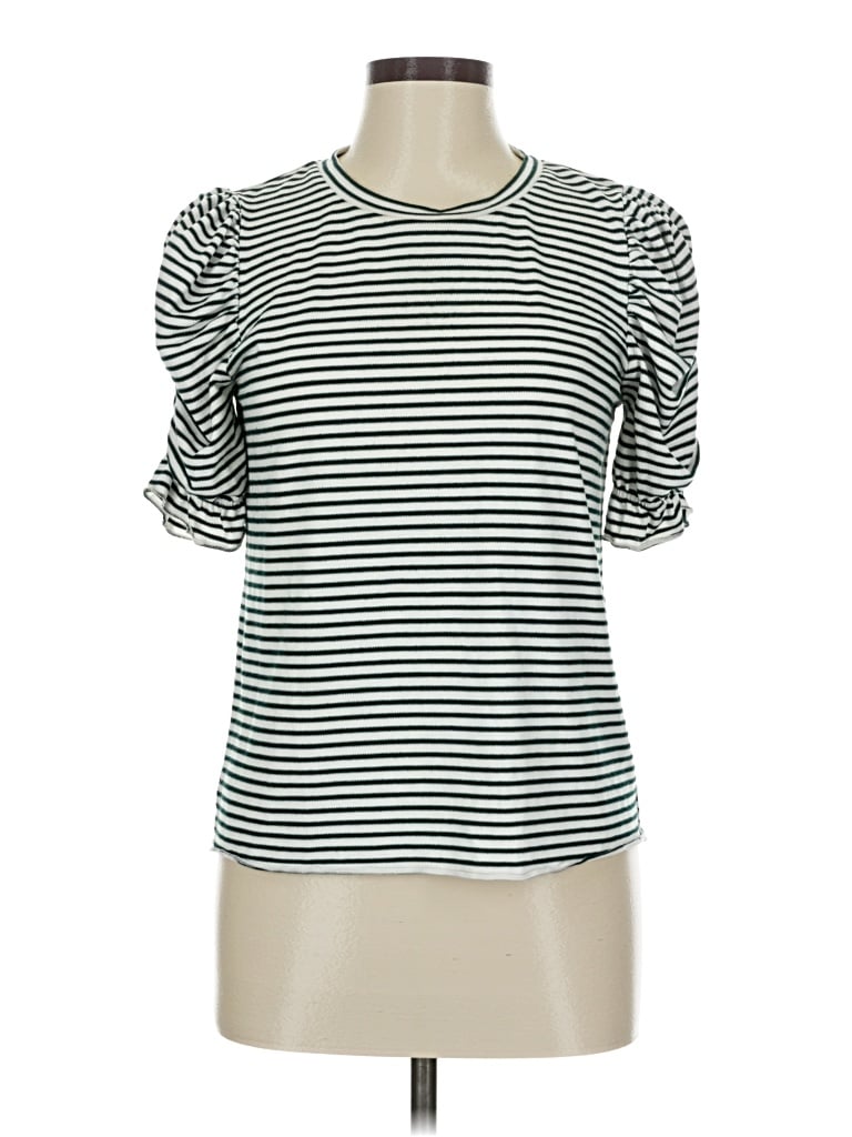 Pre-owned Thml Short Sleeve Top Green Boatneck Tops