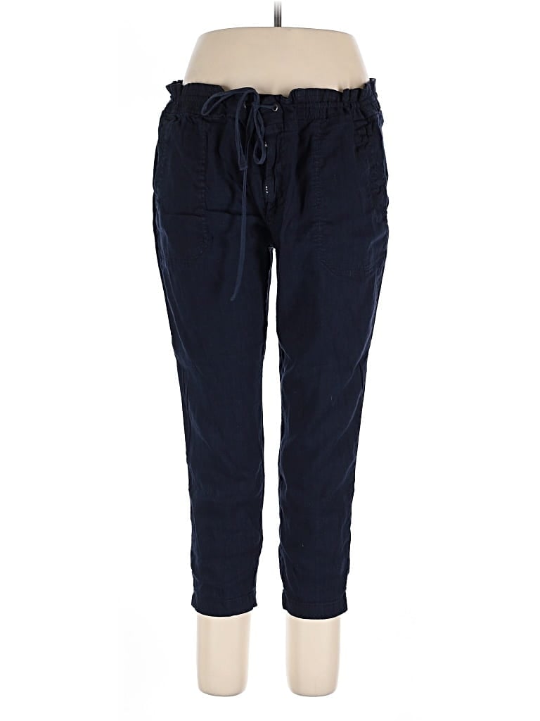 Pre-owned Lou & Grey Linen Pants In Blue