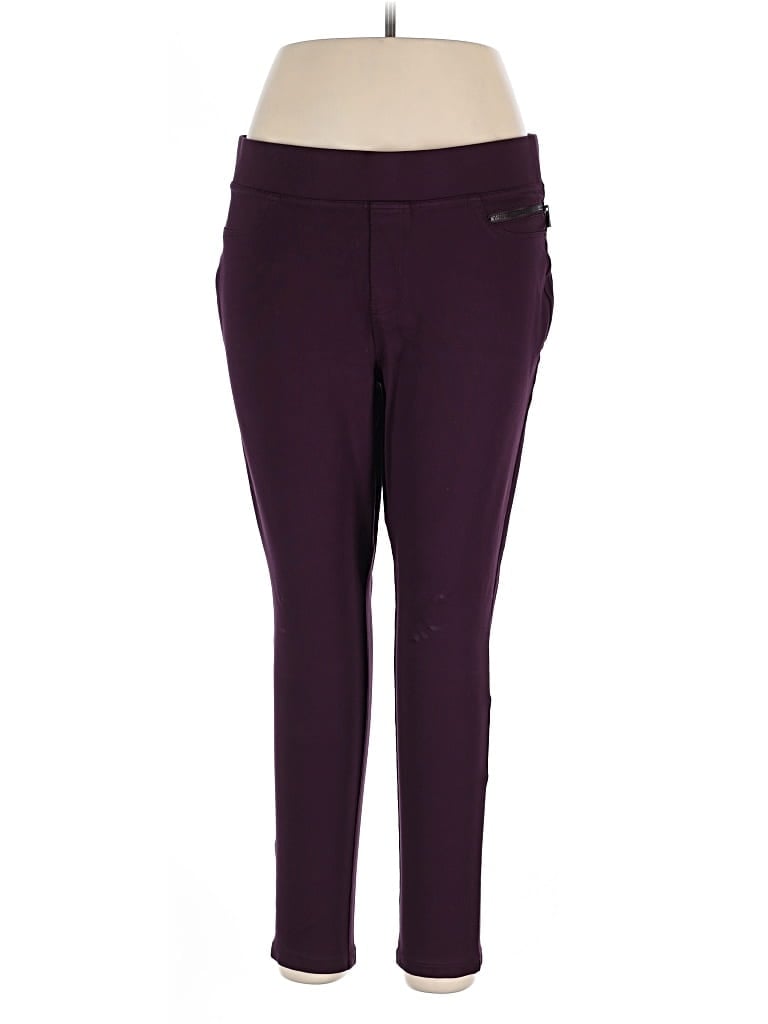 Pre-owned Dkny Jeans Active Pants In Purple