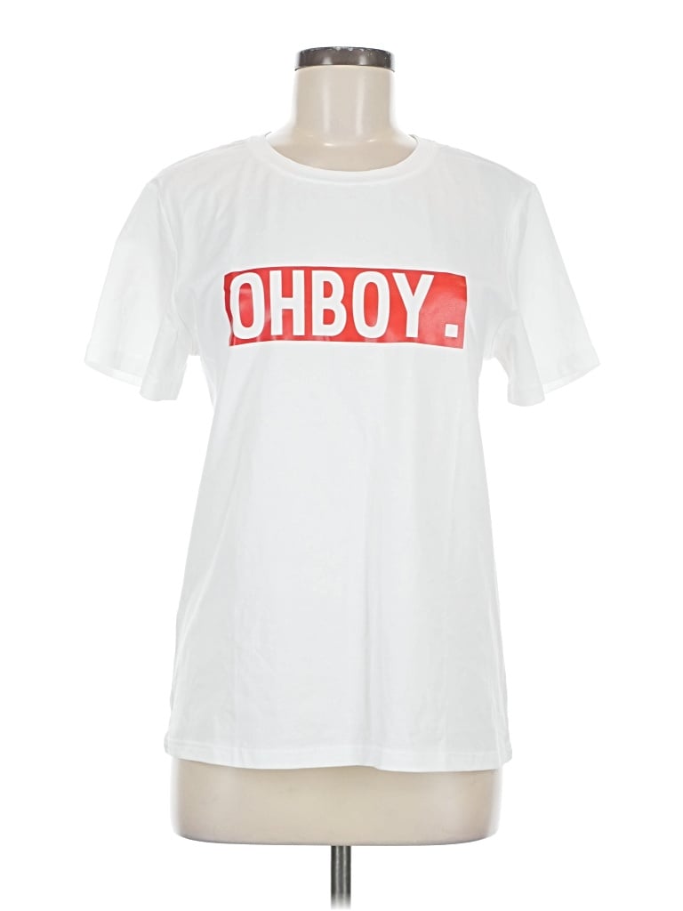 Pre-owned Assorted Brands Short Sleeve T-shirt In White