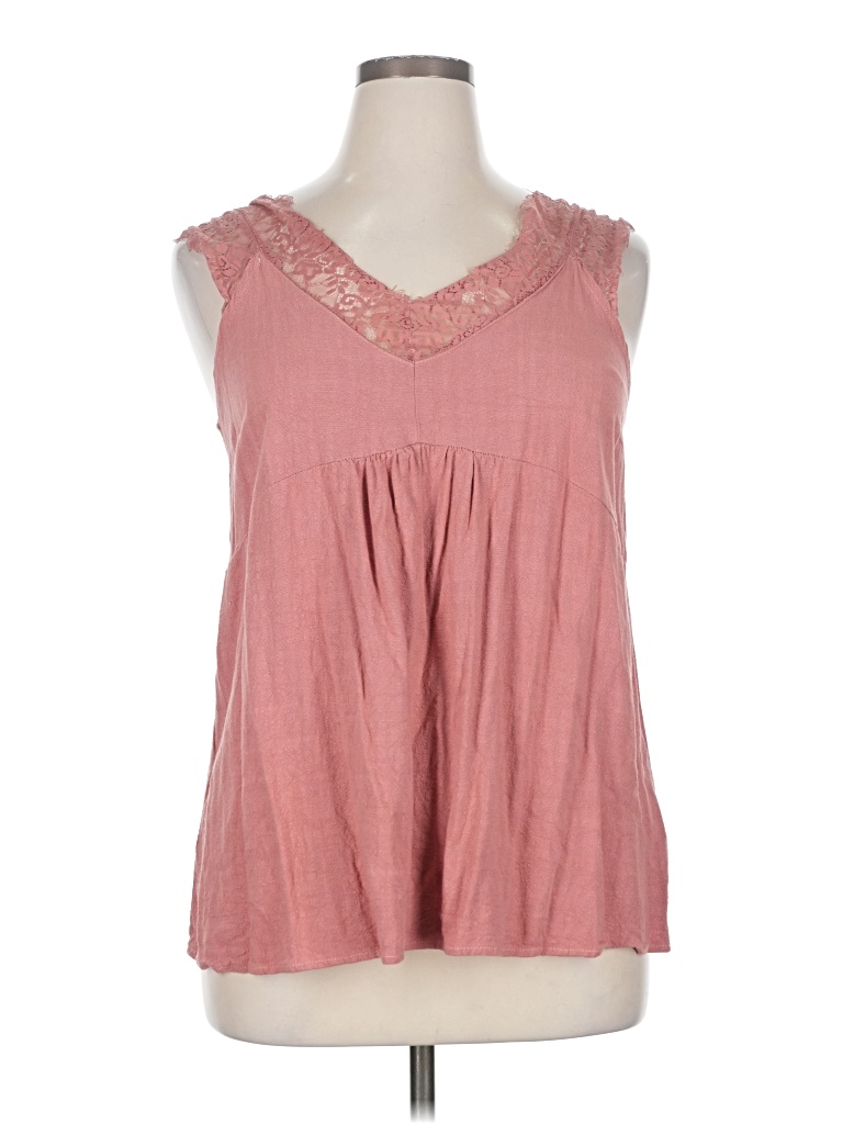 Pre-owned Umgee Sleeveless T-shirt In Pink