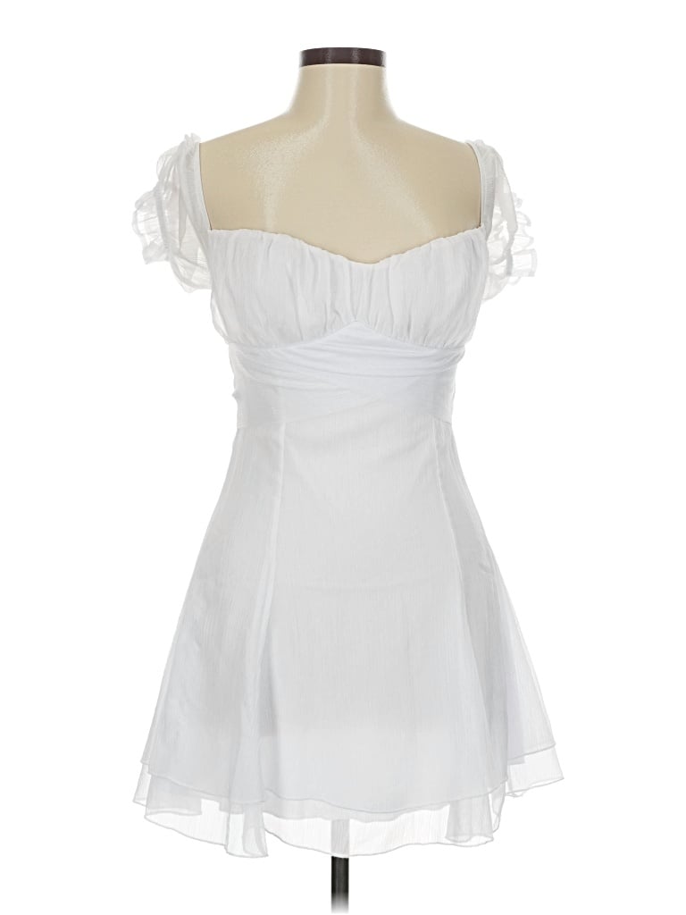 Pre-owned Lucy In The Sky Cocktail Dress In White