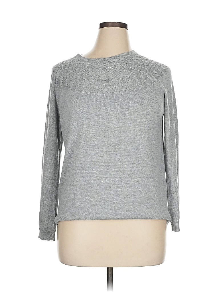 Pre-owned Kim Rogers Pullover Sweater In Gray
