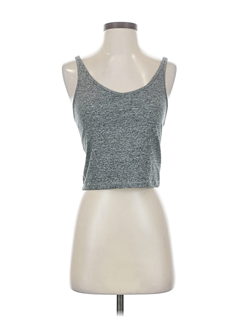 Pre-owned Quince Tank Top Gray Strapless Neckline Tops