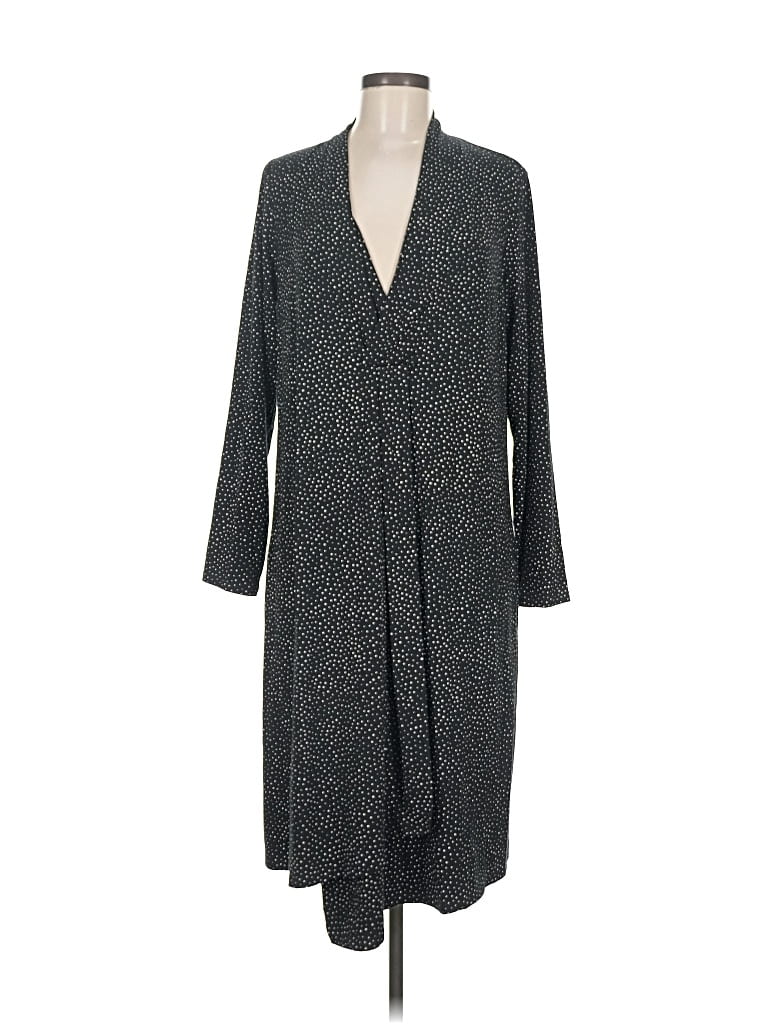 Pre-owned Jjill Casual Dress In Gray