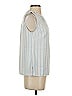 MICHAEL Michael Kors 100% Polyester Blue Sleeveless Blouse Size XS - photo 4