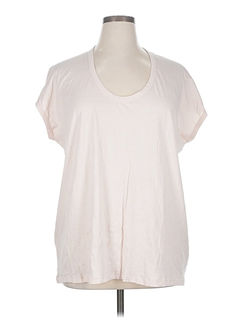 Pre-owned Barefoot Dreams Short Sleeve T-shirt In White