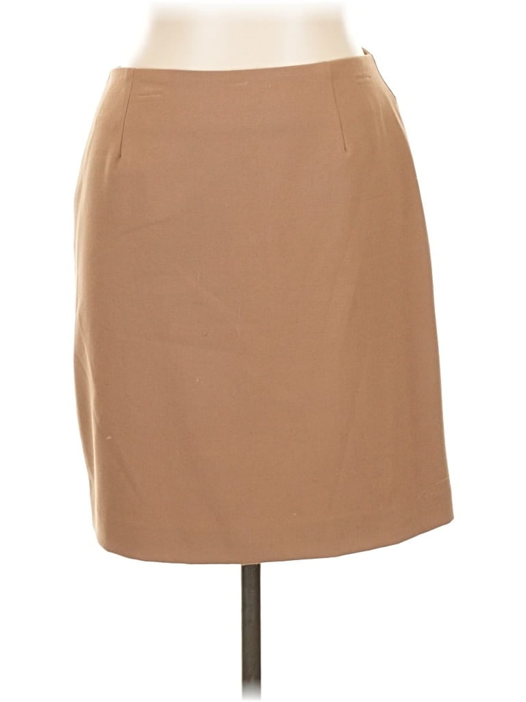 Pre-owned Hillard & Hanson Formal Skirt In Brown