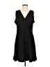 MICHAEL Michael Kors Solid Black Casual Dress Size L - photo 1
