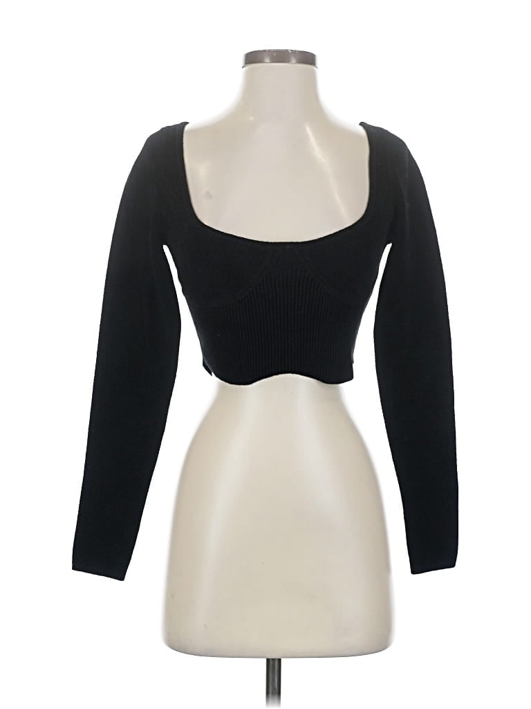 Pre-owned Sandro Cardigan Sweater In Black