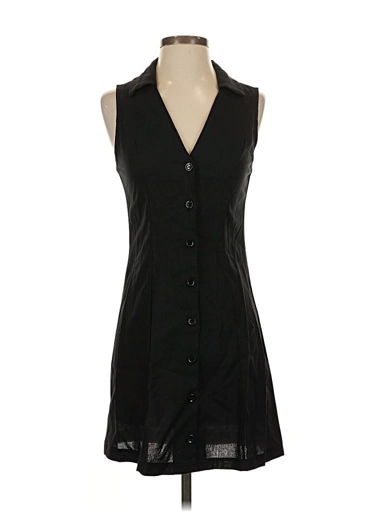 Pre-owned Monteau Casual Dress In Black