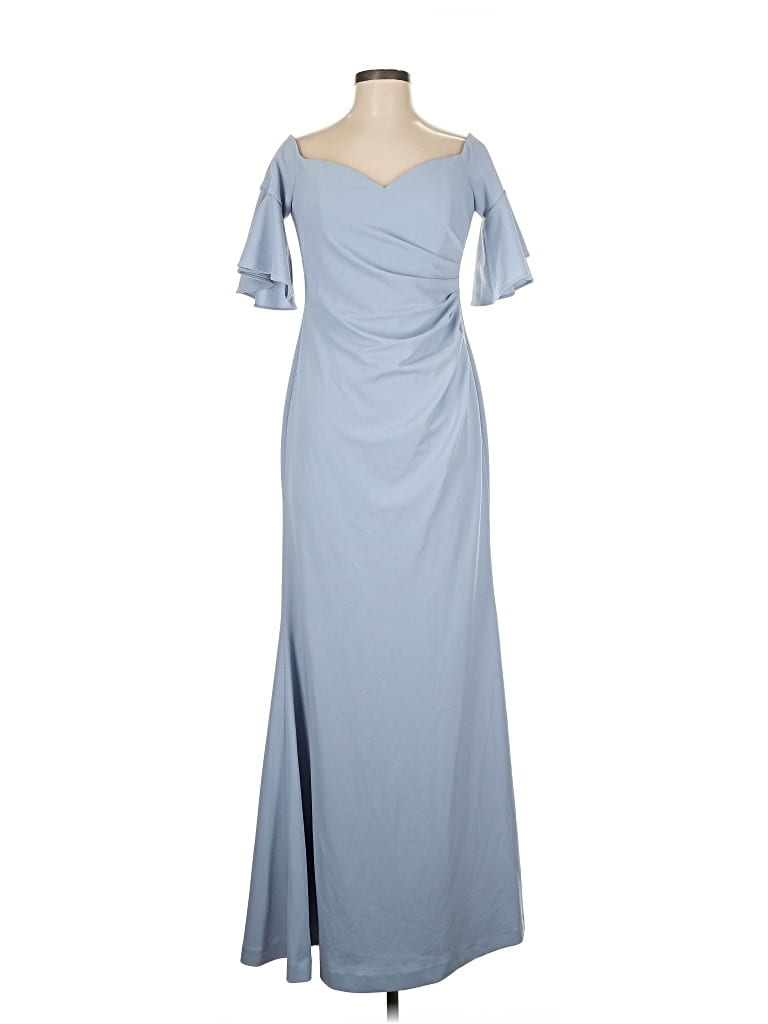 Pre-owned Calvin Klein Cocktail Dress In Blue