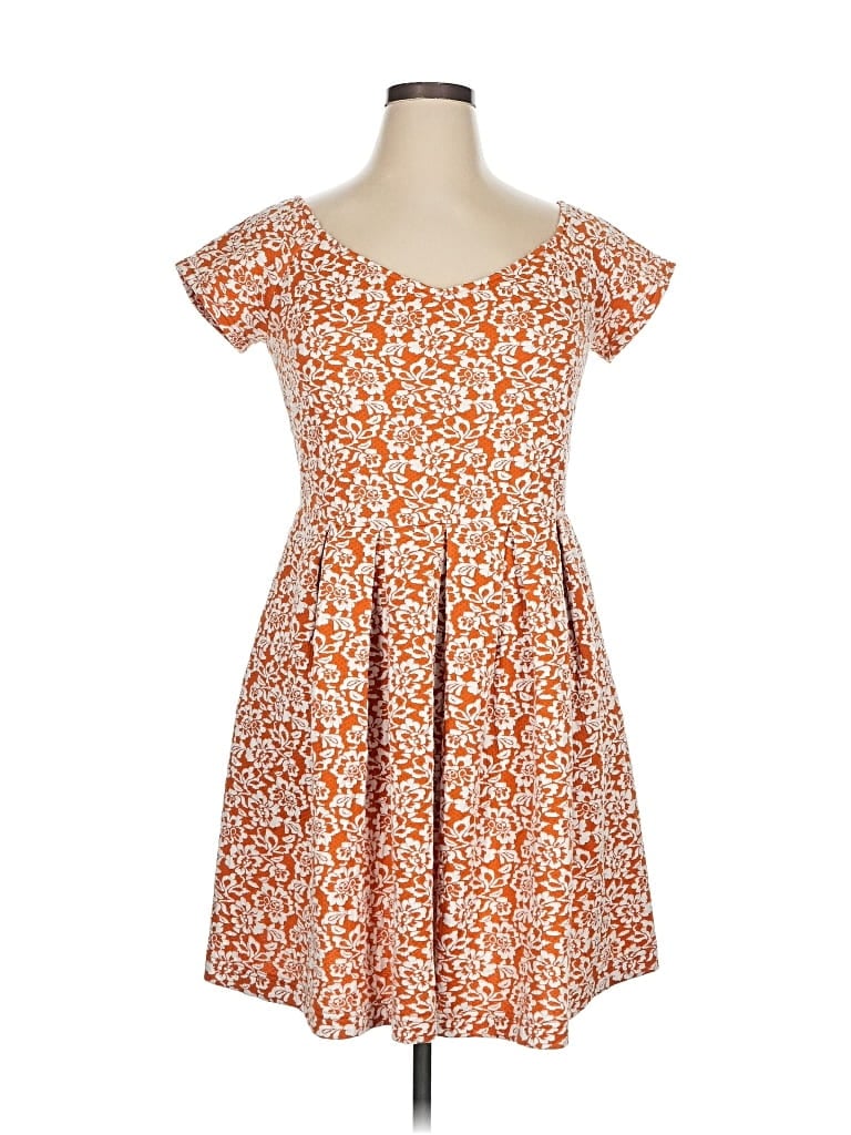 Pre-owned Modcloth Casual Dress In Orange