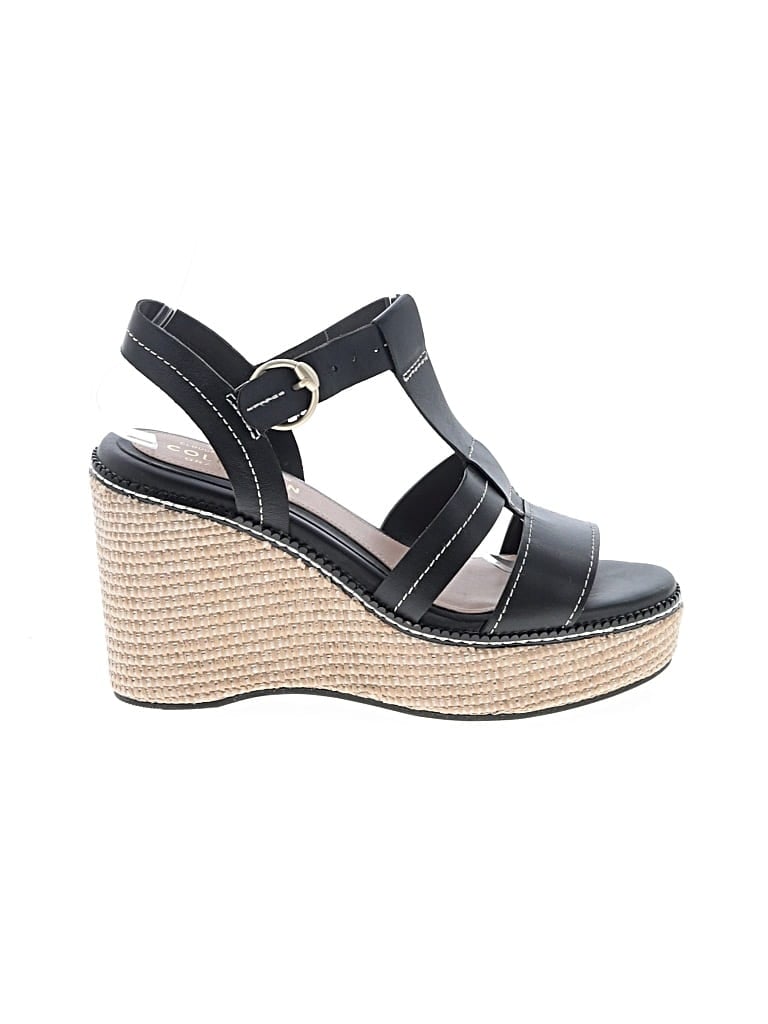 Pre-owned Cole Haan Wedges In Black