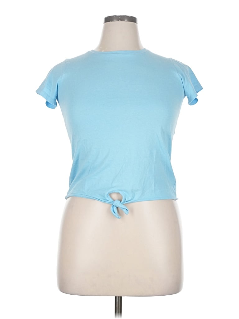 Pre-owned Coldwater Creek Short Sleeve T-shirt In Blue