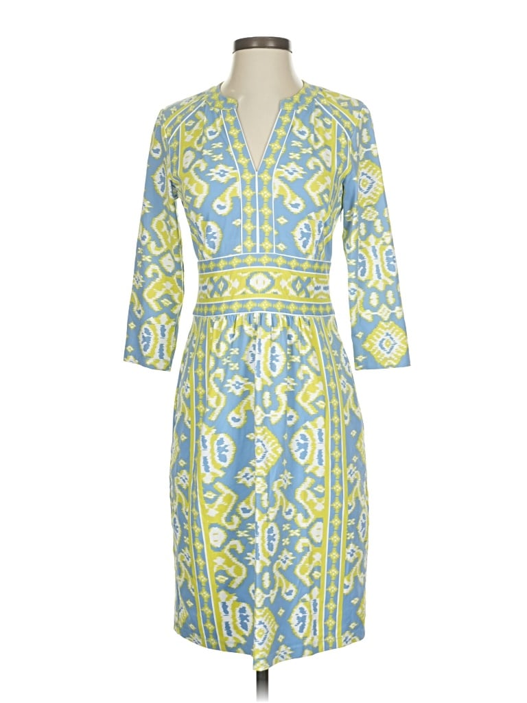 Pre-owned J. Mclaughlin Cocktail Dress In Yellow