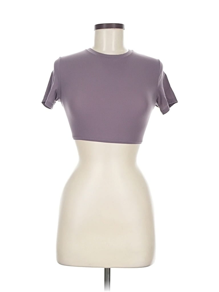 Pre-owned Skims Short Sleeve T-shirt In Purple