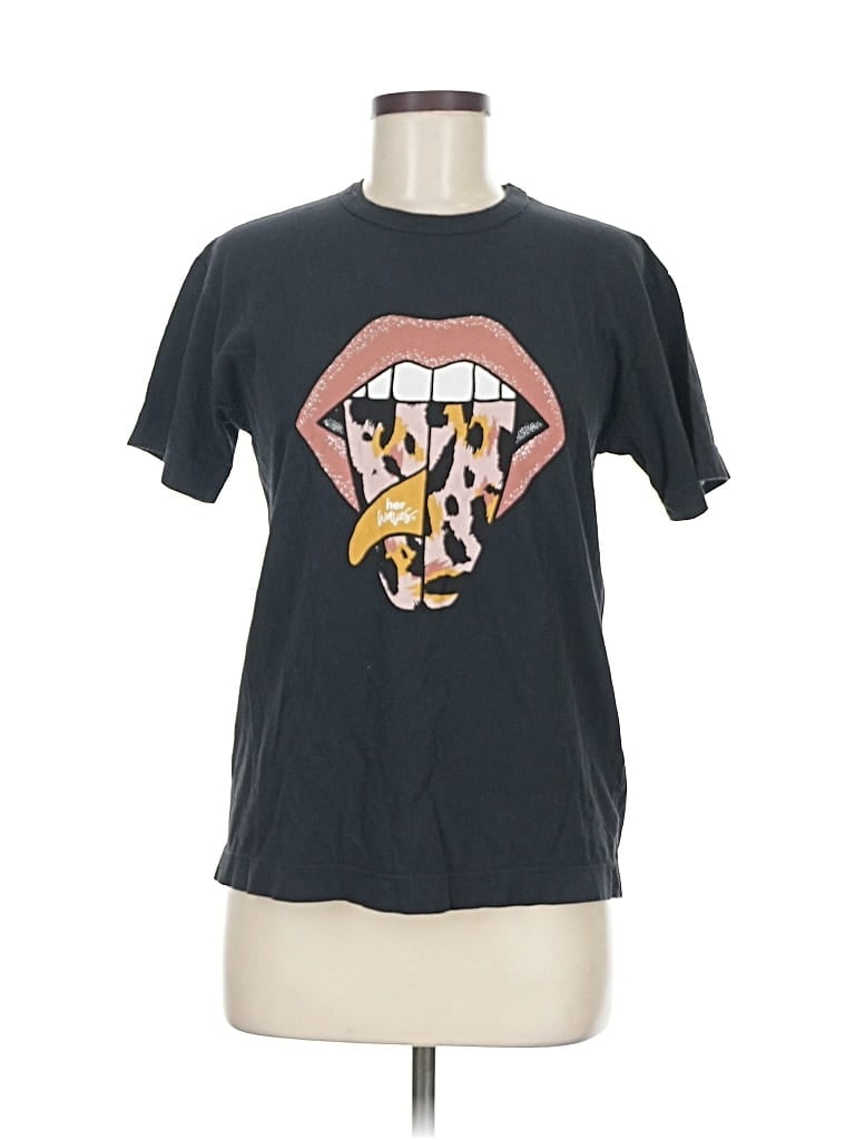 Pre-owned Assorted Brands Short Sleeve T-shirt In Black