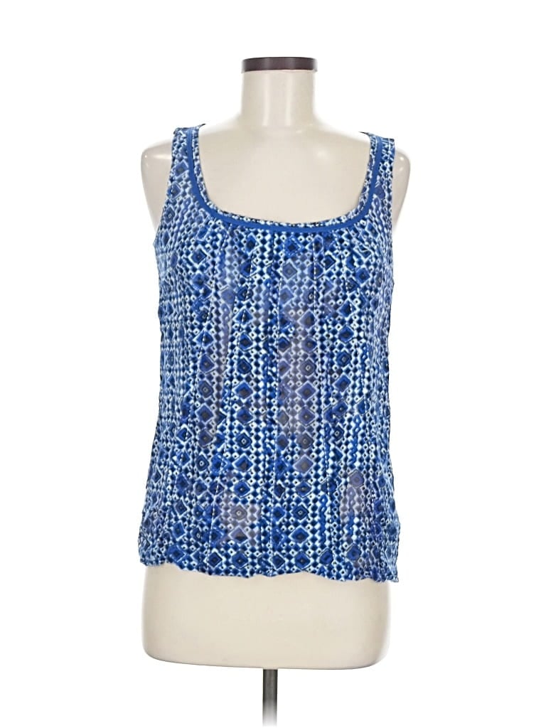 Pre-owned Tory Burch Sleeveless Blouse In Blue