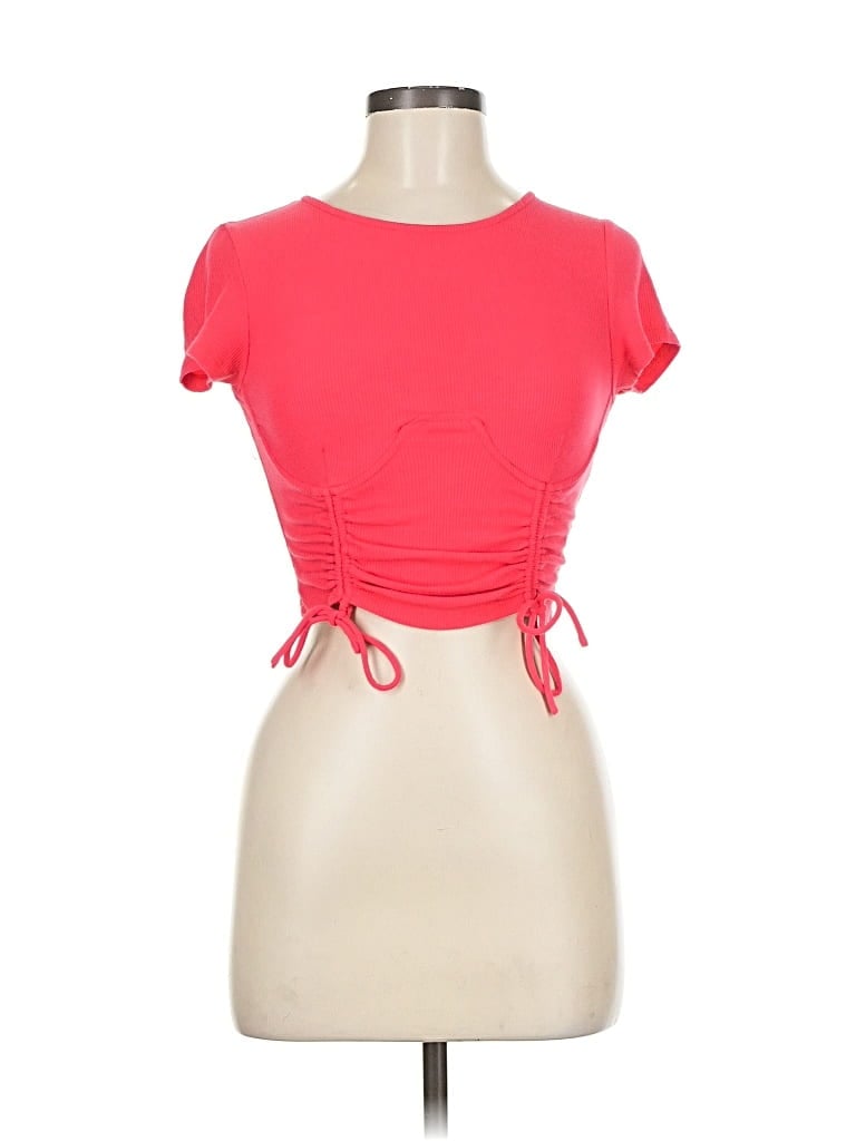 Pre-owned Princess Polly Short Sleeve T-shirt In Red