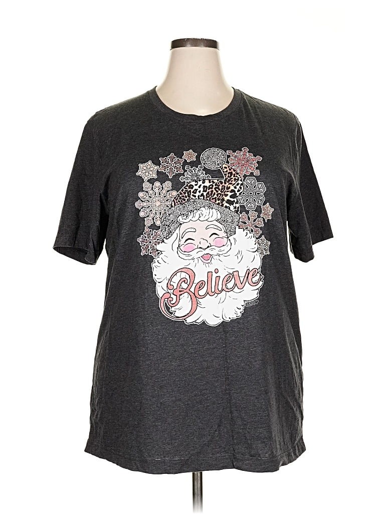 Pre-owned Bella+canvas Short Sleeve T-shirt In Gray