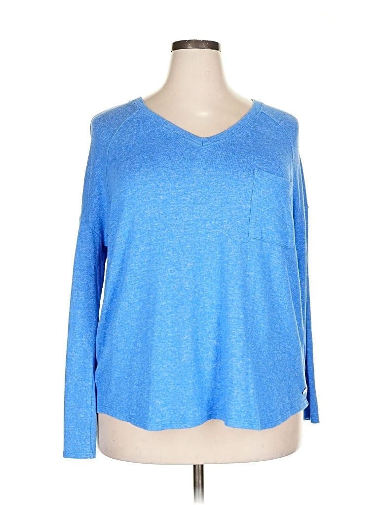 Pre-owned Calvin Klein Long Sleeve T-shirt In Blue