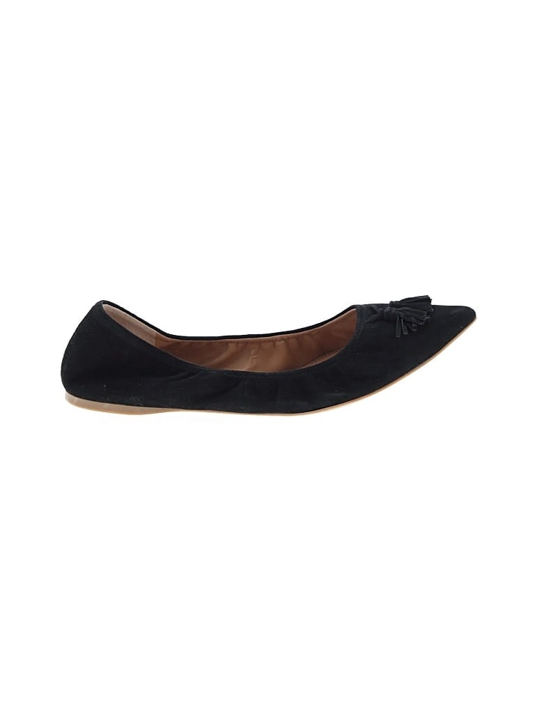 Pre-owned J.crew Factory Store Flats In Black