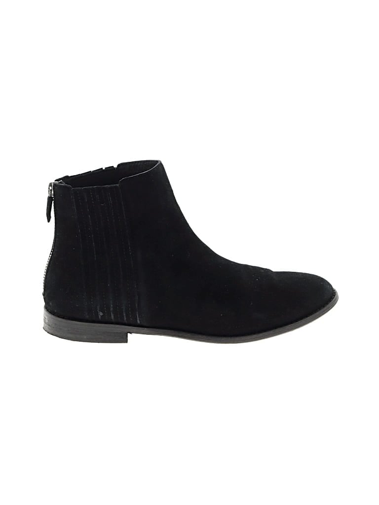 Pre-owned Eileen Fisher Ankle Boots In Black