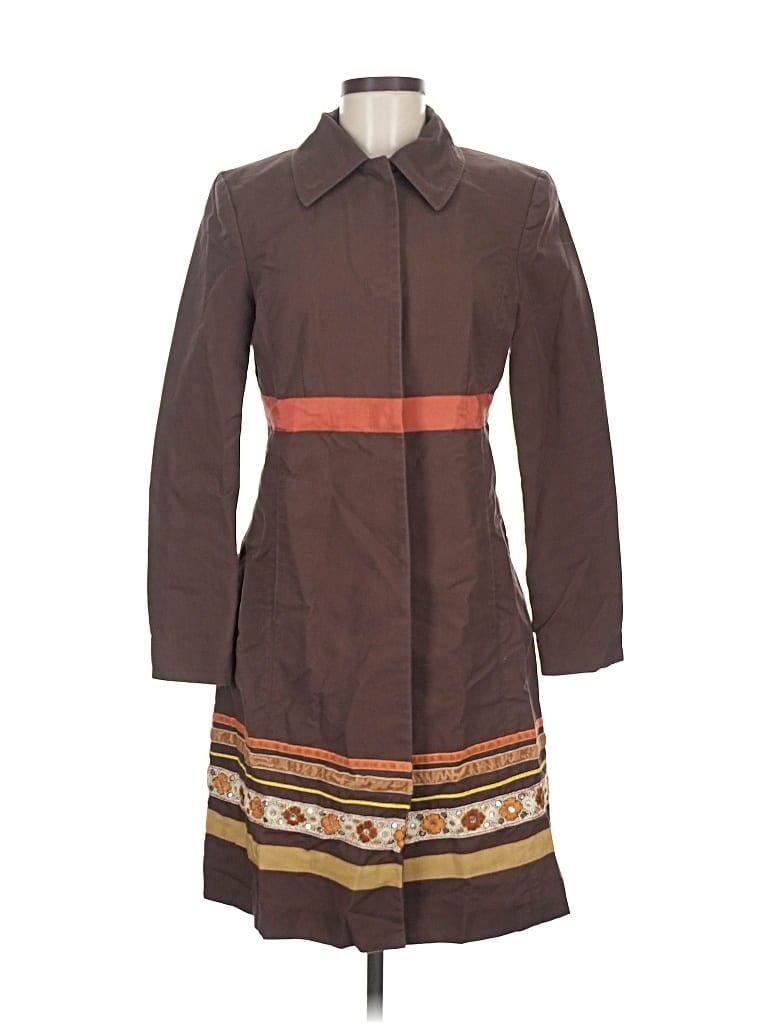 Pre-owned Nine West Trenchcoat In Brown