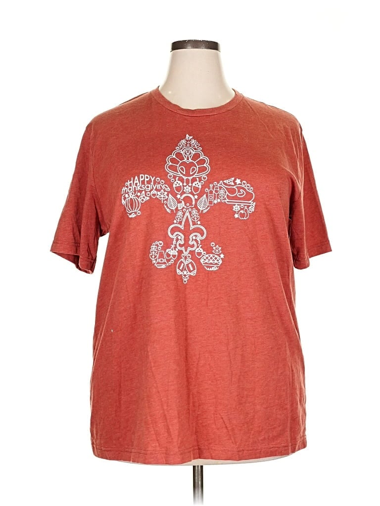 Pre-owned Bella+canvas Short Sleeve T-shirt In Orange
