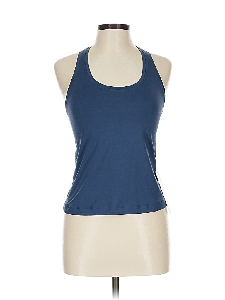 Lululemon Athletica Tank Top Blue Halter Neckline Tops