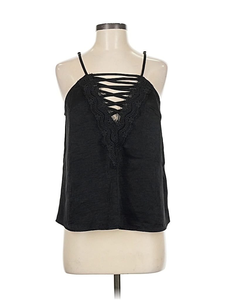 Pre-owned Aqua Sleeveless Blouse In Black