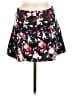 Aqua Floral Black Casual Skirt Size M - photo 2