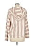 Textile by Elizabeth and James 100% Cotton Print Tan Ivory Pullover Sweater Size M - photo 2