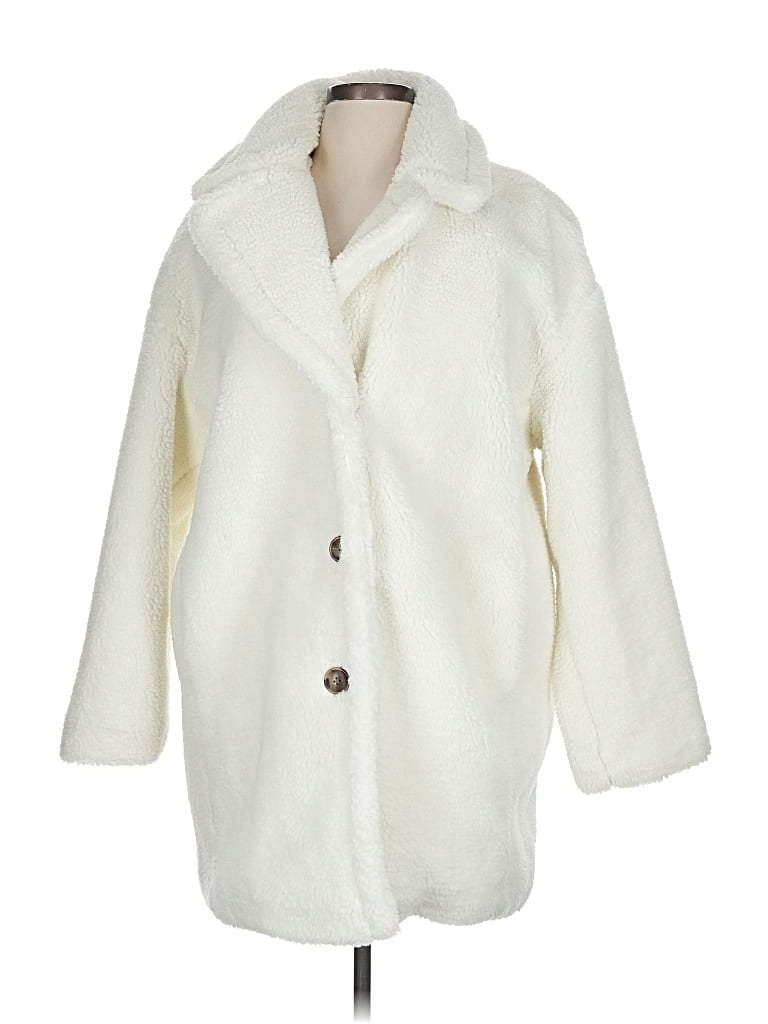 Pre-owned Gap Coat In White