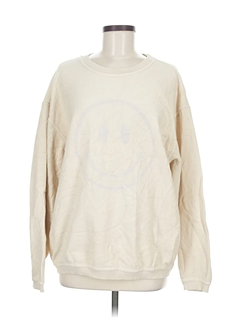 Pre-owned Chicka-d Sweatshirt In White