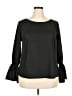 G.I.L.I. Black Long Sleeve Blouse Size 18 - photo 1