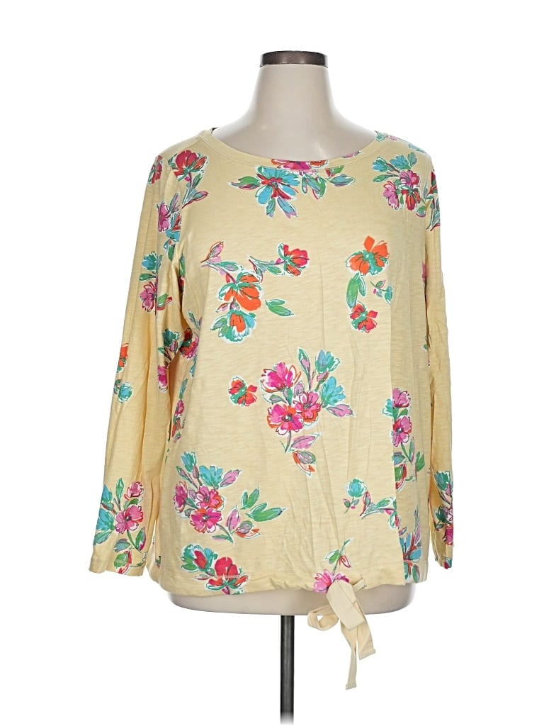 Pre-owned Belle By Kim Gravel Long Sleeve T-shirt In Green