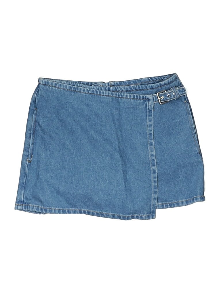 Ann Taylor Loft Denim Skirt In Blue