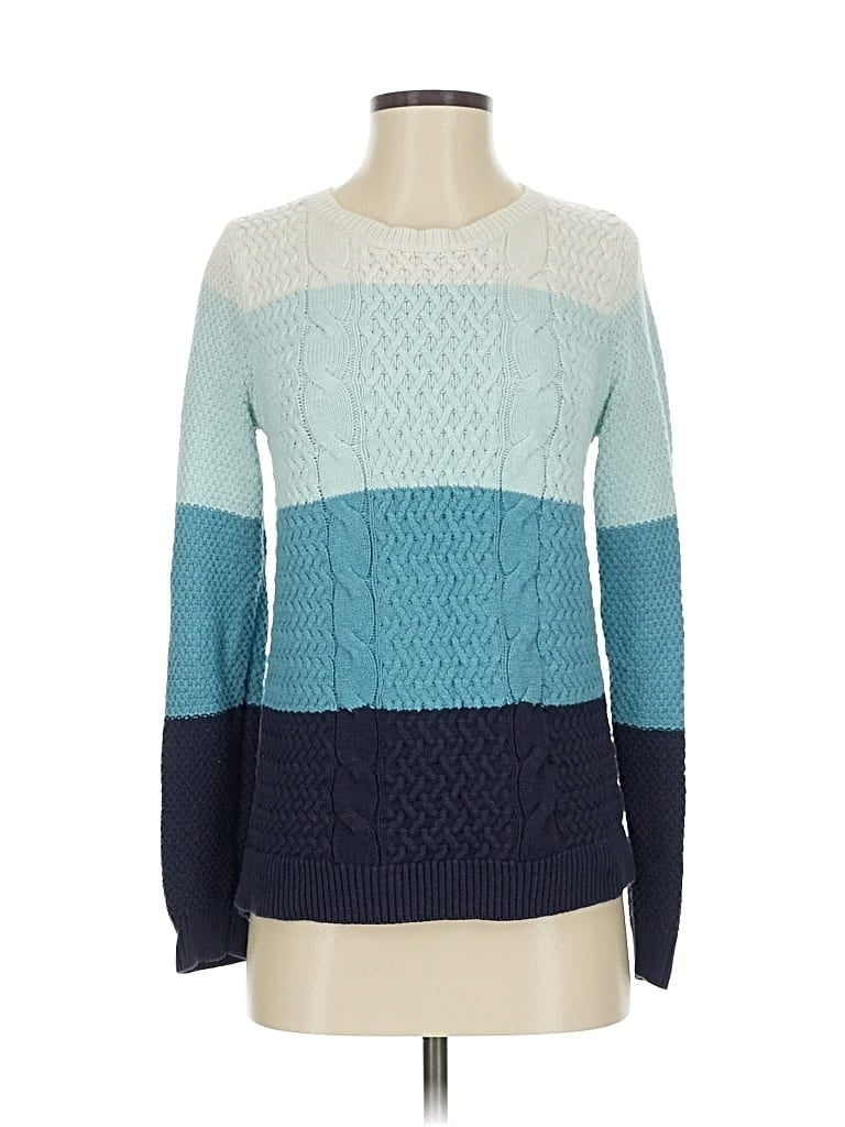 Pre-owned Croft & Barrow Pullover Sweater In Blue