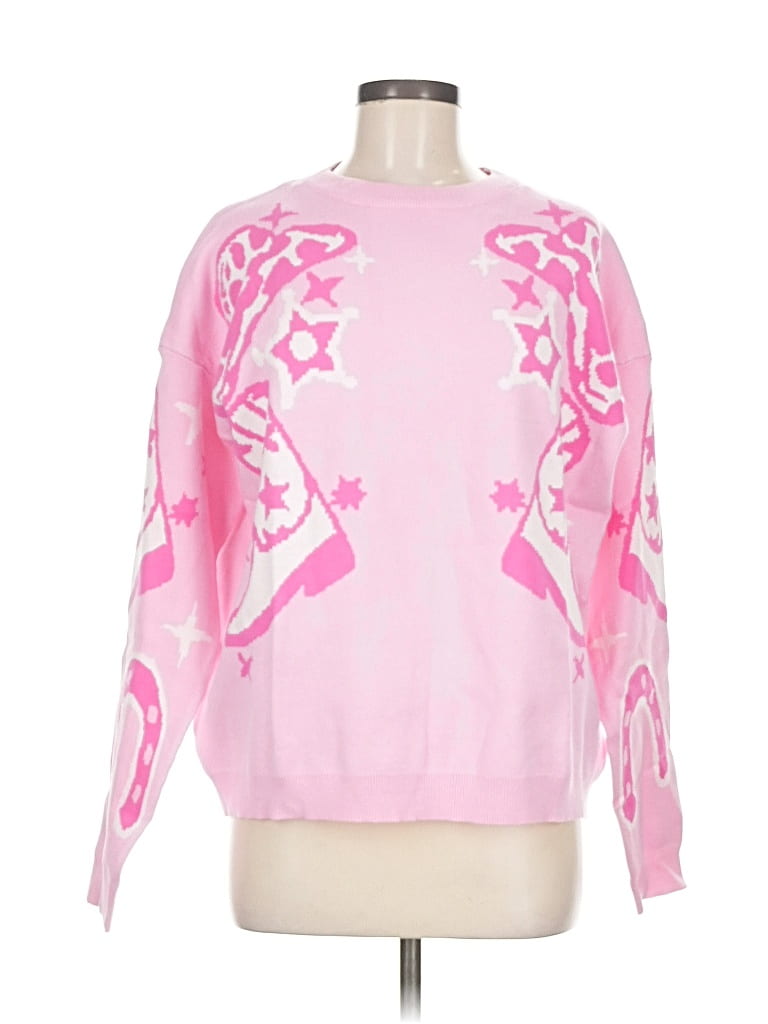 Pre-owned Staccato Pullover Sweater In Pink