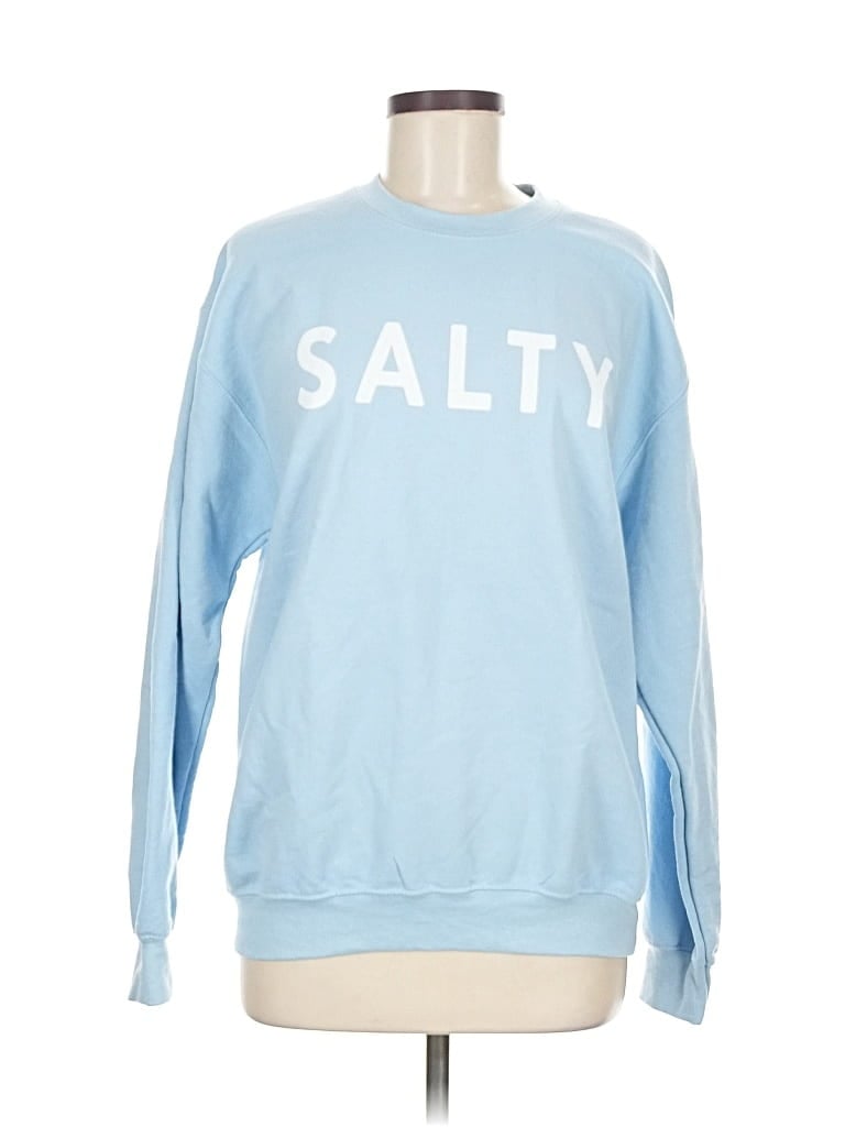 Pre-owned Gildan Sweatshirt In Blue