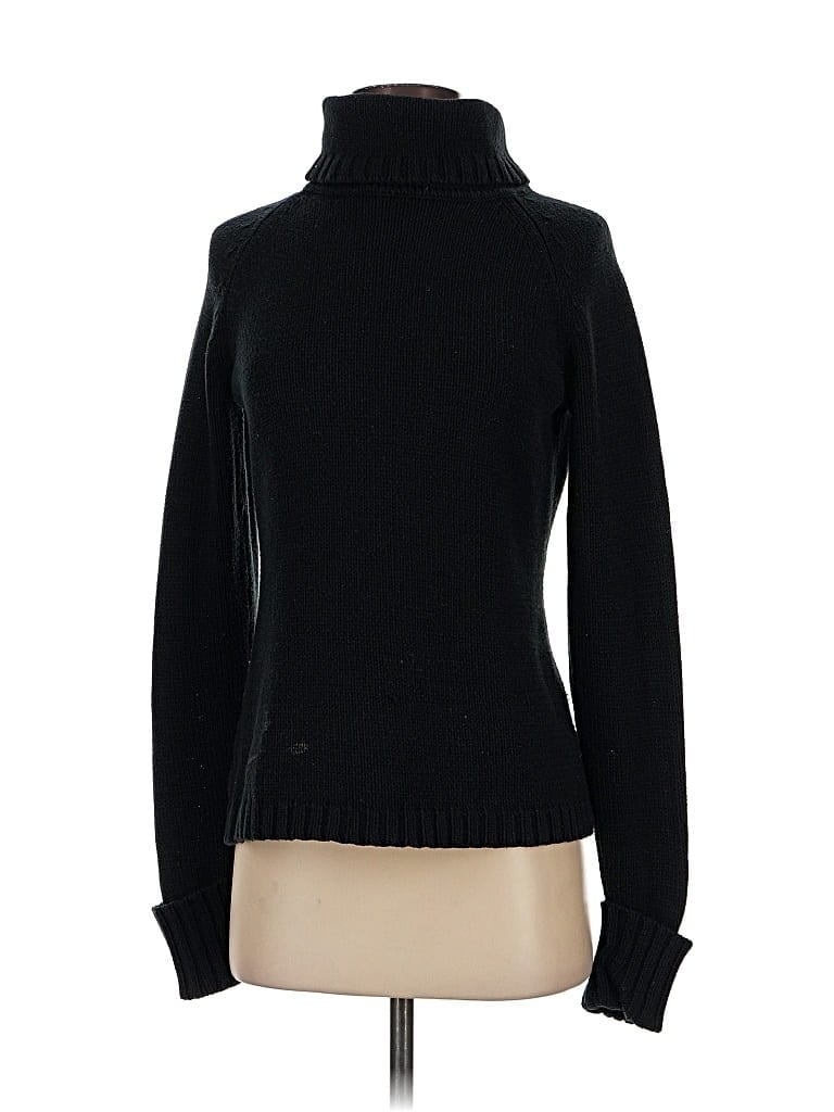 Pre-owned Ann Taylor Loft Turtleneck Sweater In Black