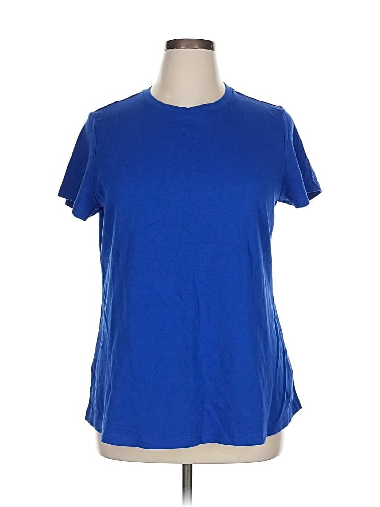 Pre-owned Isaac Mizrahi Live Short Sleeve T-shirt In Blue
